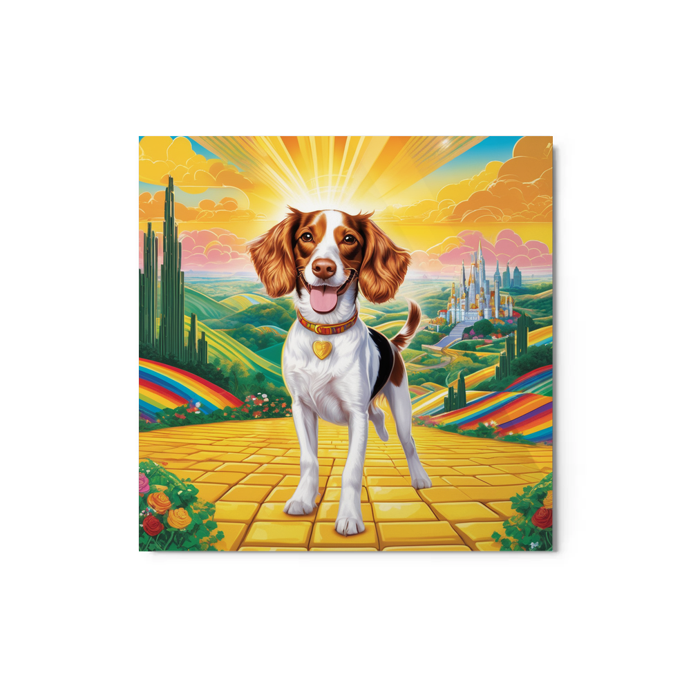 PugMug Custom Brittany Dog Metal Print