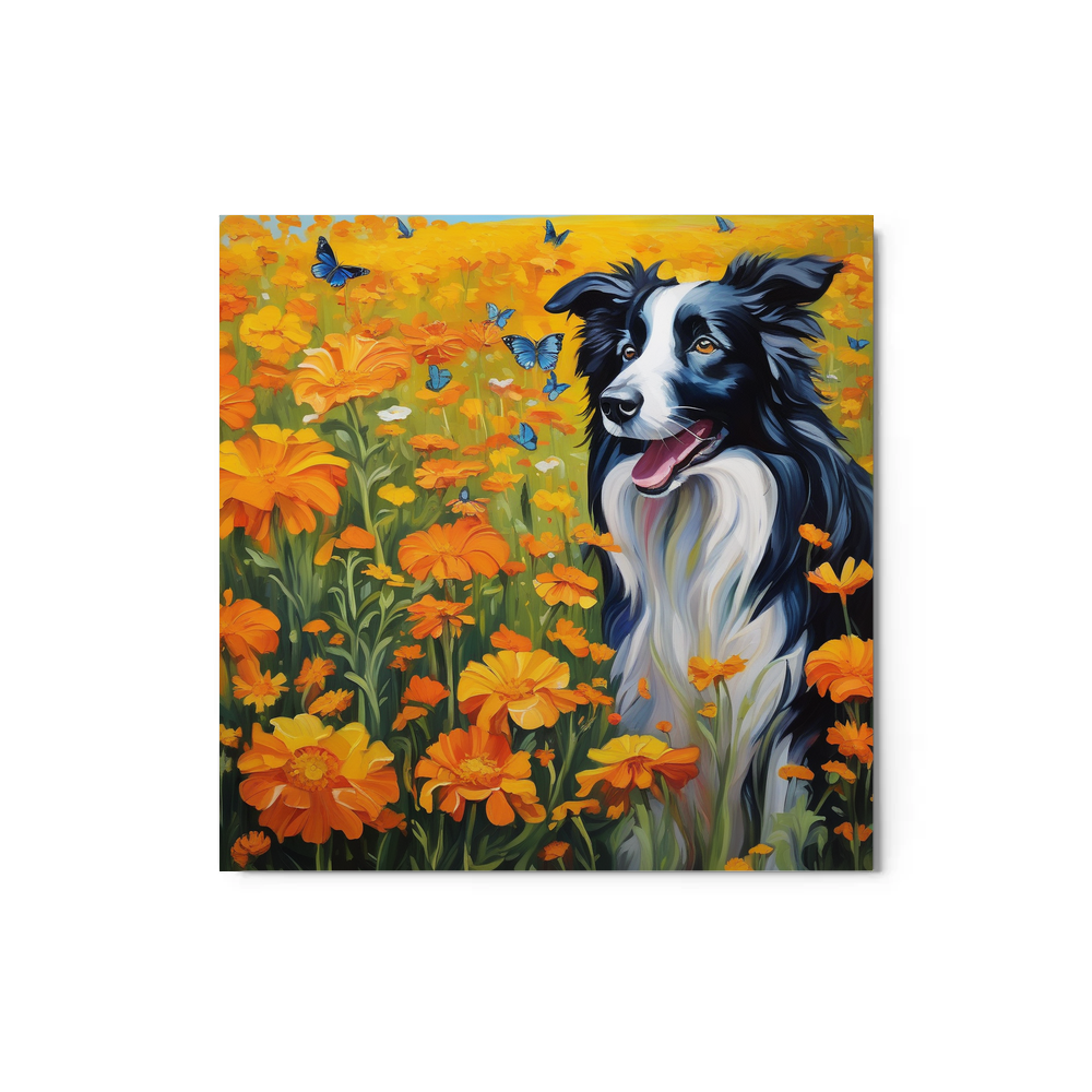 PugMug Custom Border Collie Metal Print