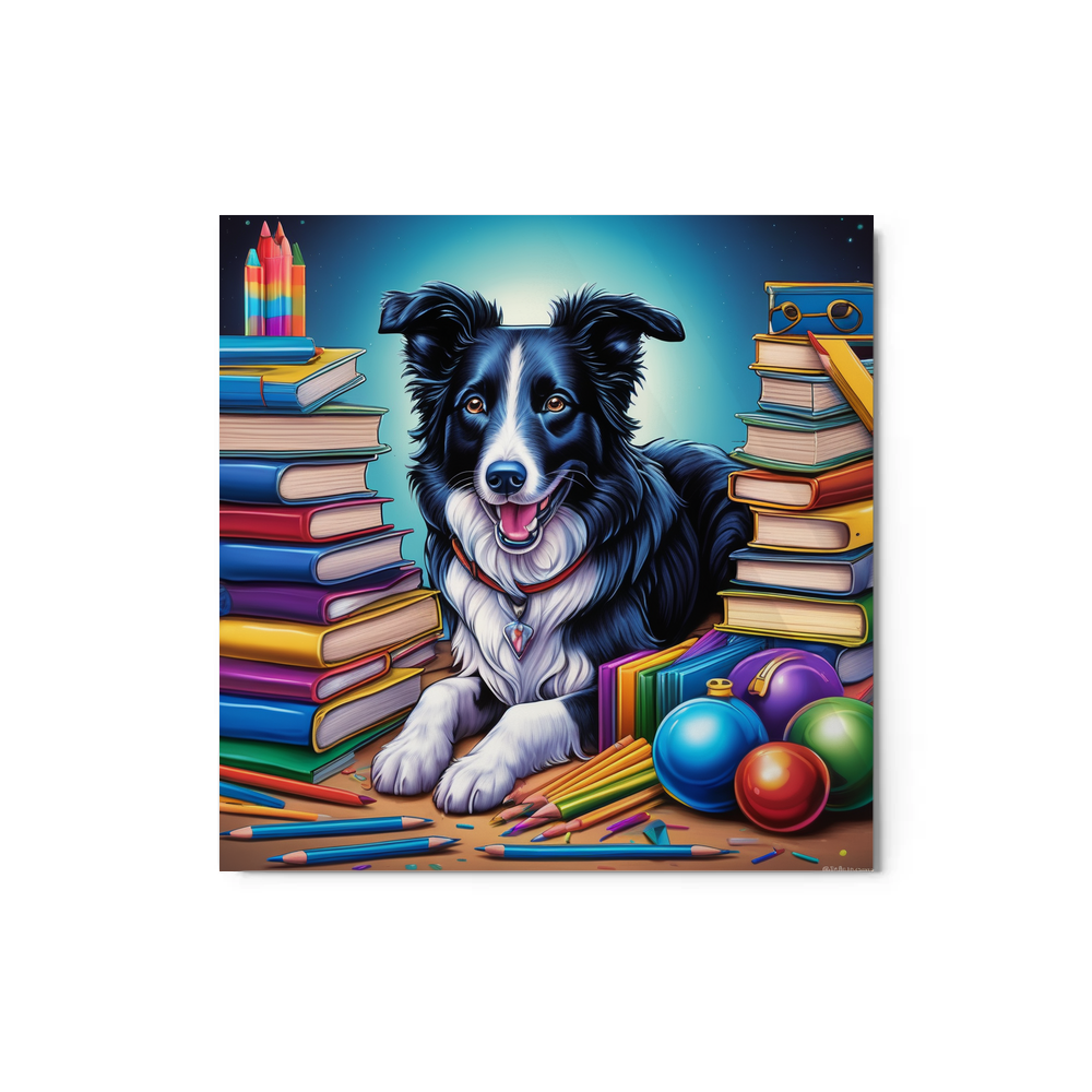 PugMug Custom Border Collie Metal Print