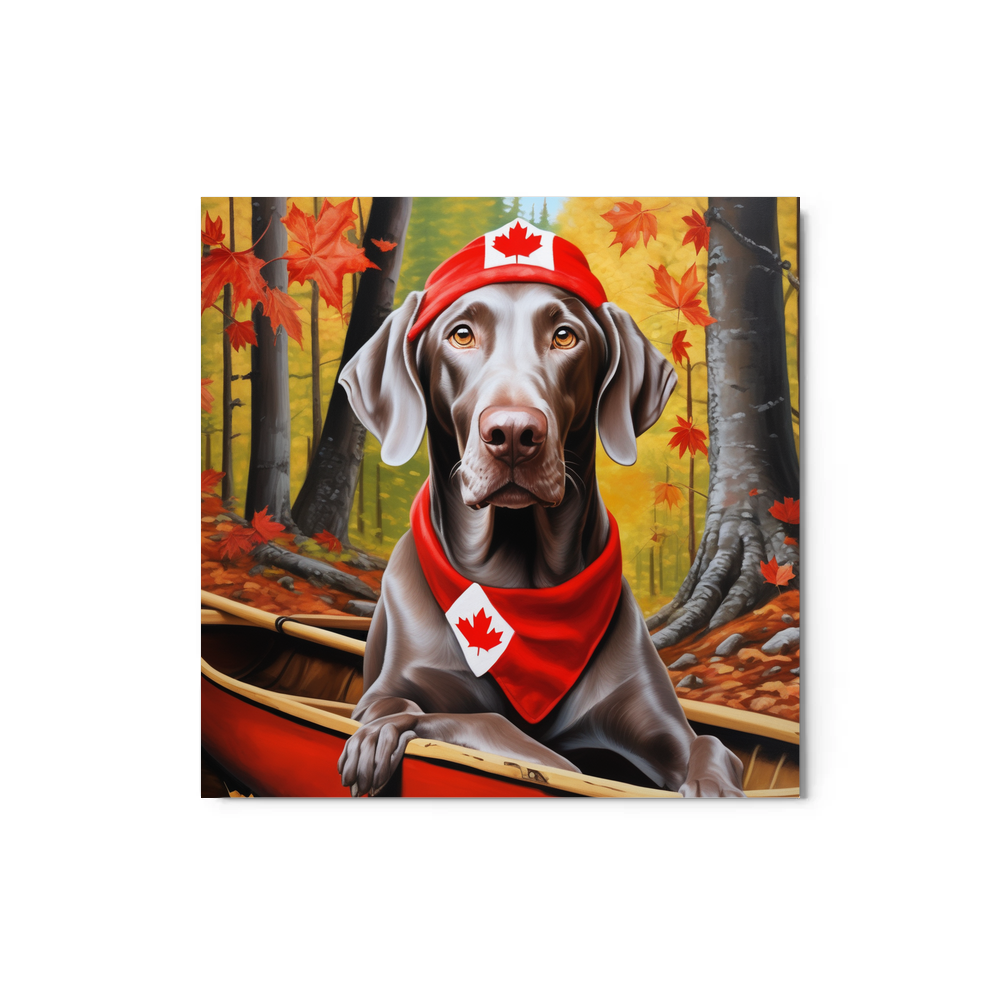 PugMug Custom Weimaraner Metal Print