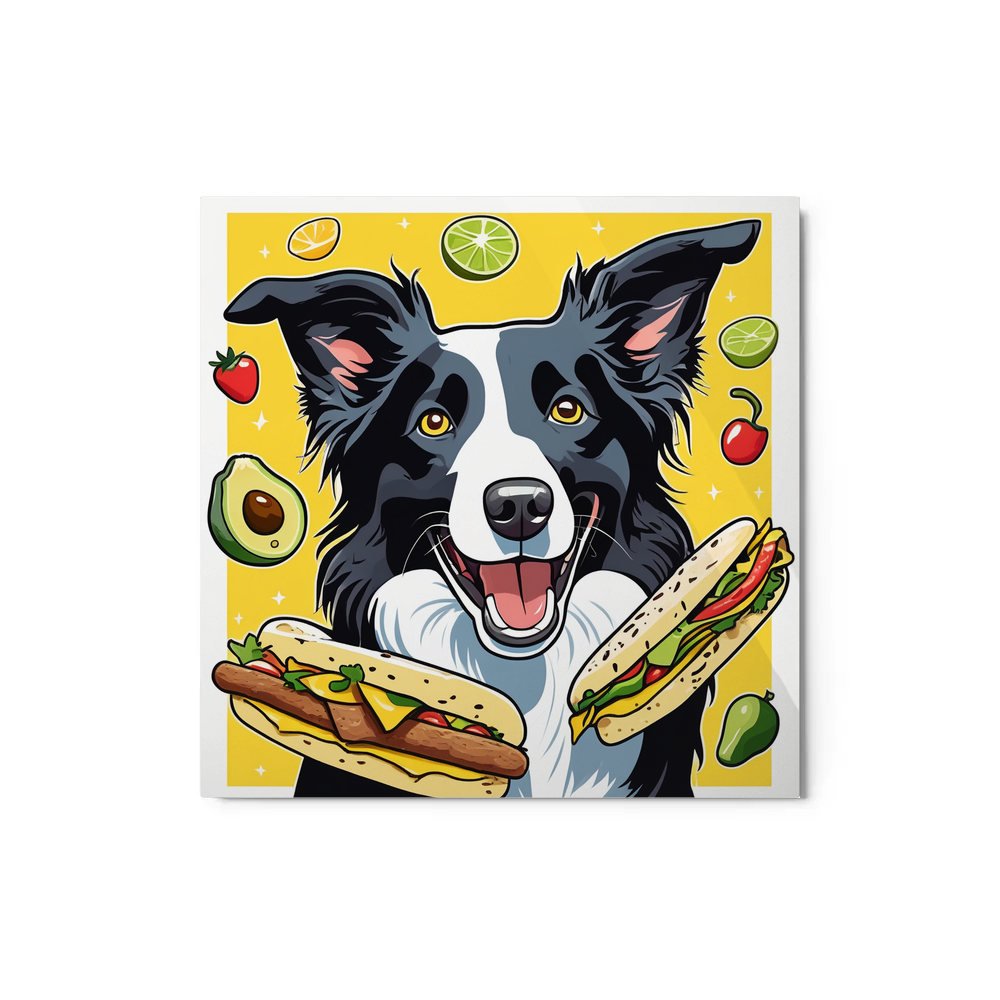 PugMug Custom Border Collie Metal Print