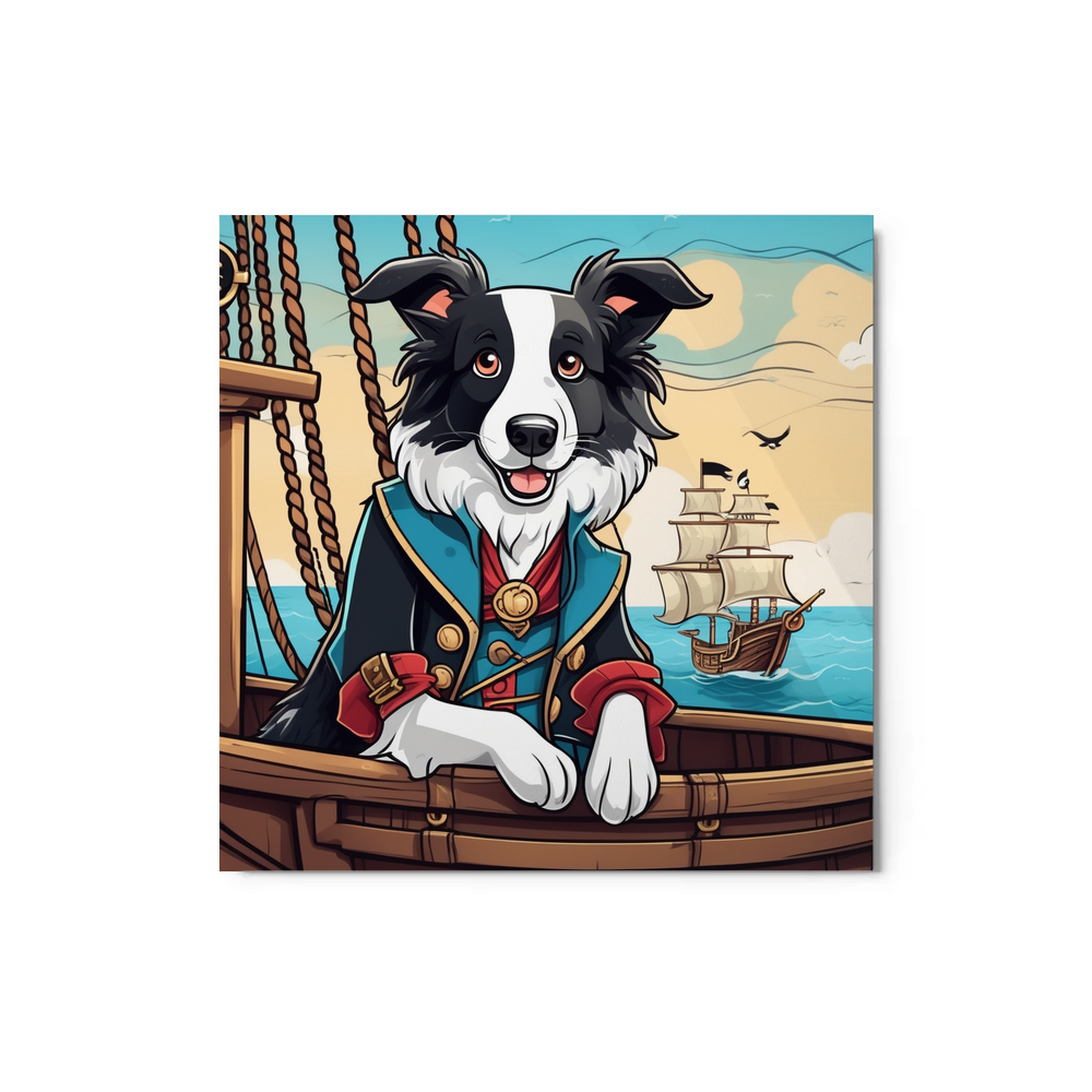 PugMug Custom Border Collie Metal Print