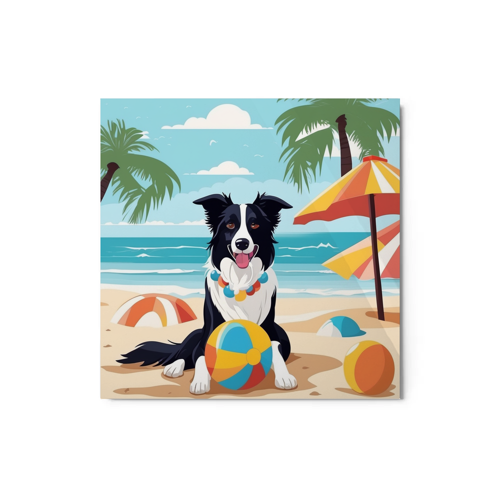 PugMug Custom Border Collie Metal Print