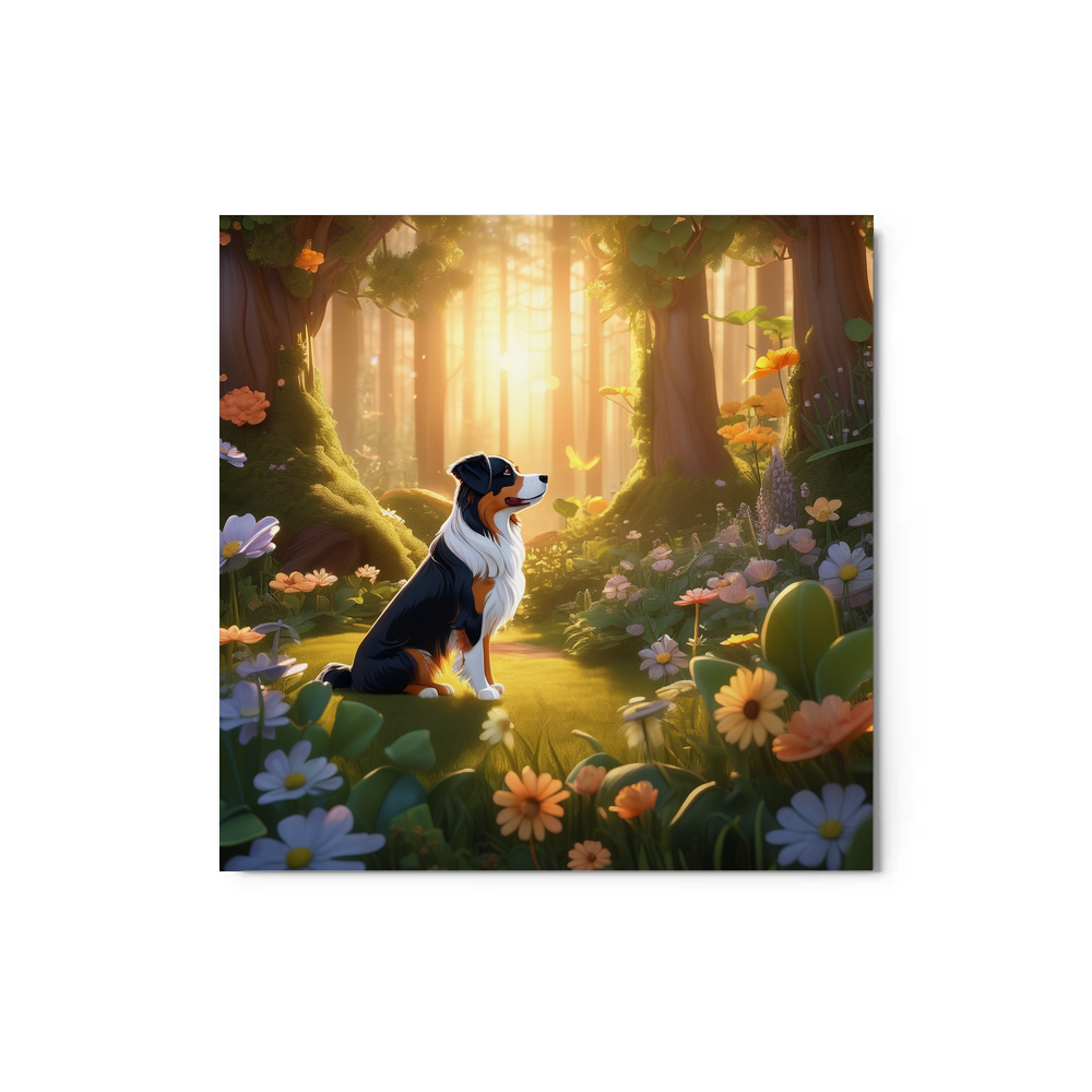 PugMug Custom Miniature American Shepherd Metal Print