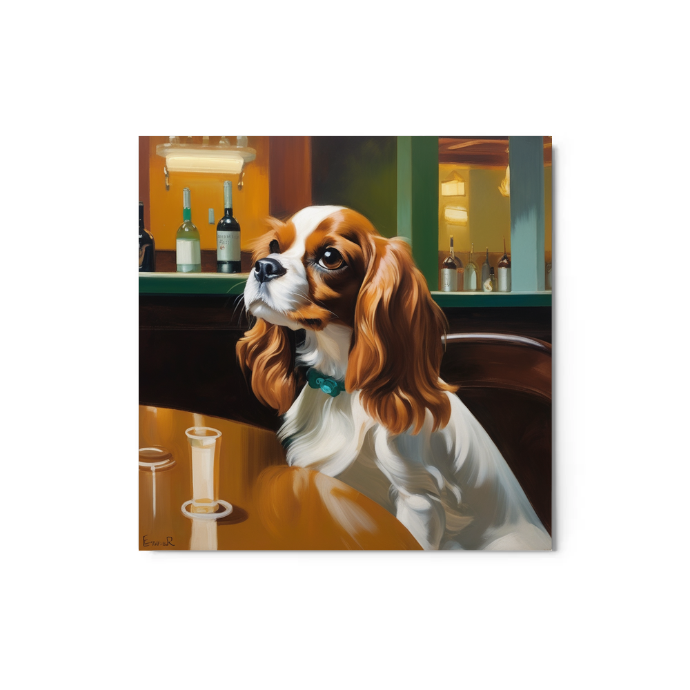 PugMug Custom Cavalier King Charles Spaniel Metal Print