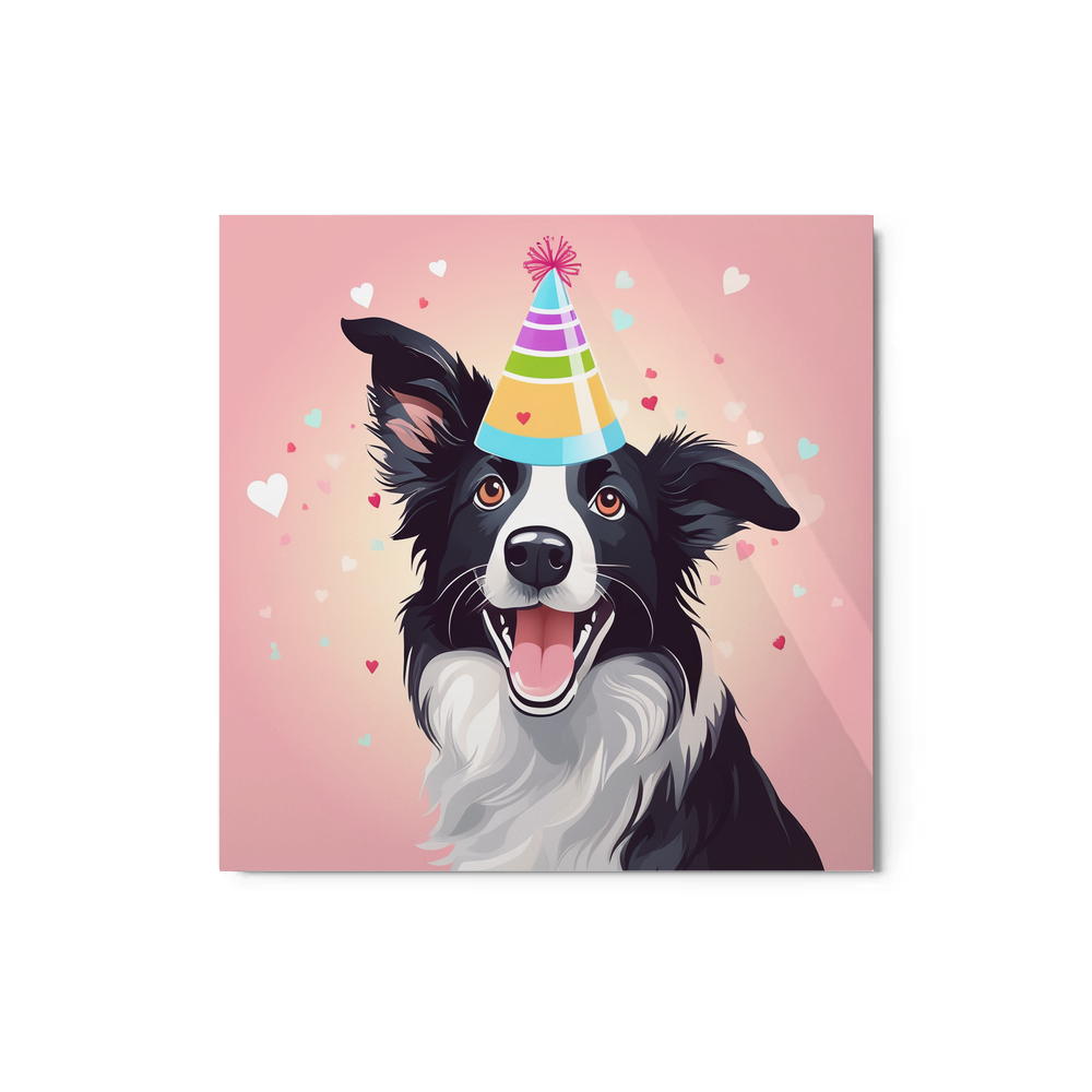 PugMug Custom Border Collie Metal Print