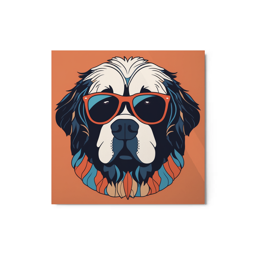 PugMug Custom Newfoundland Metal Print