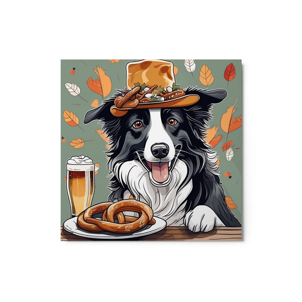 PugMug Custom Border Collie Metal Print