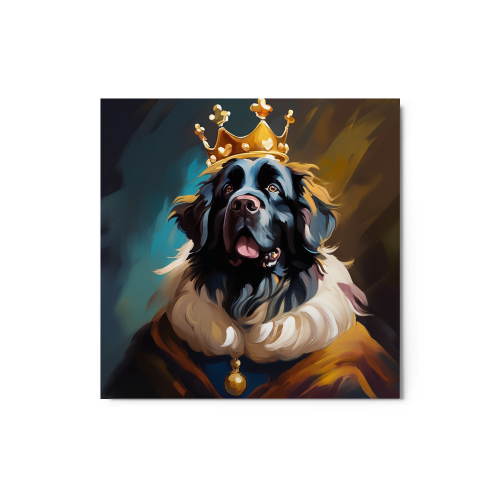 PugMug Custom Newfoundland Metal Print