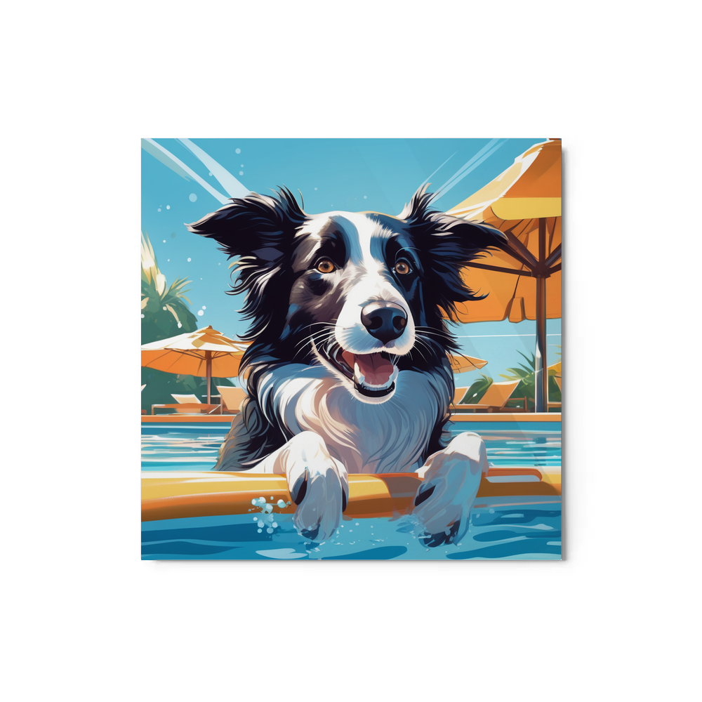 PugMug Custom Border Collie Metal Print