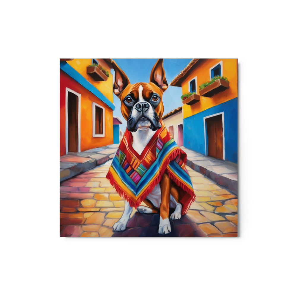 PugMug Custom Boxer Dog Metal Print