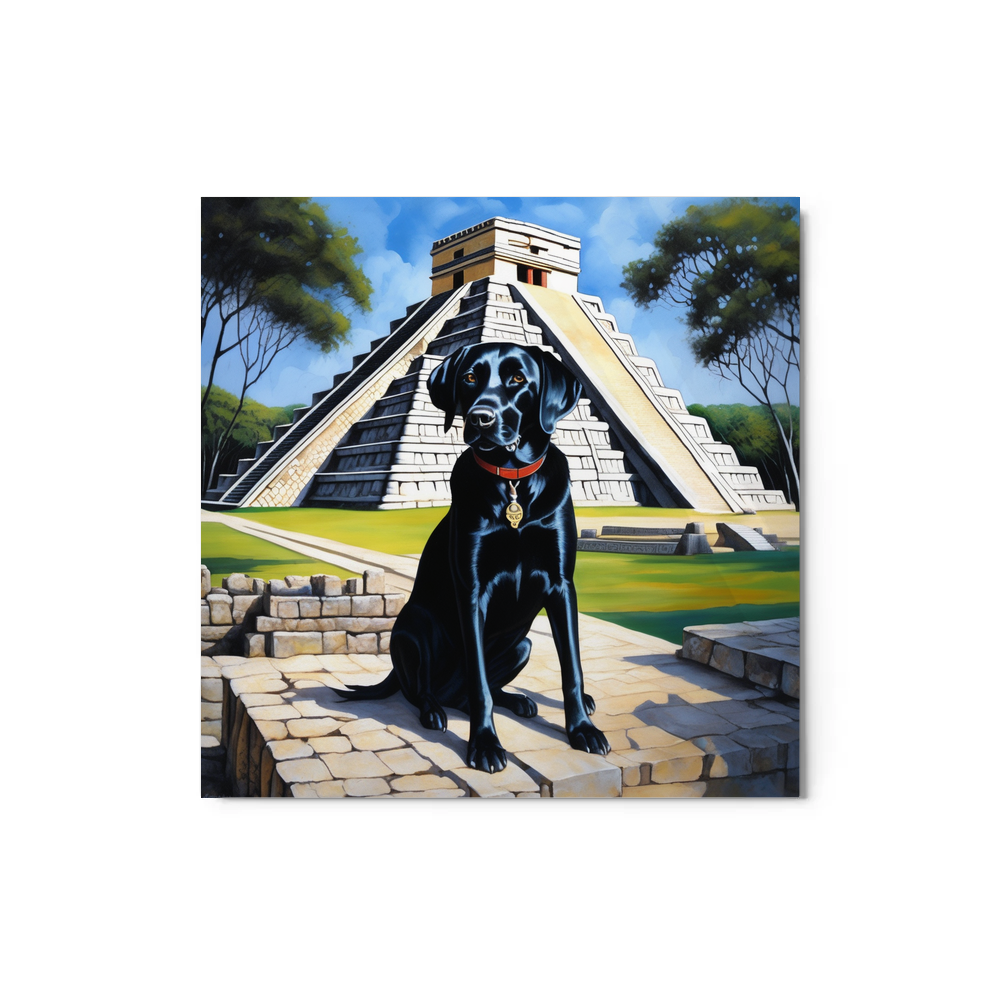 PugMug Custom Black Labrador Retriever Metal Print