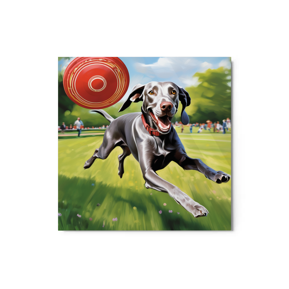 PugMug Custom Weimaraner Metal Print