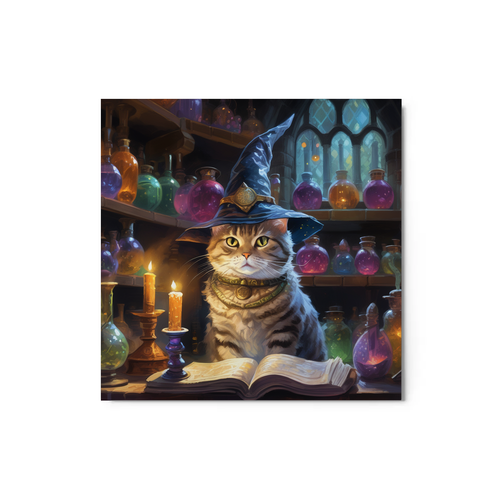 PugMug Custom Tabby American Shorthair Cat Metal Print