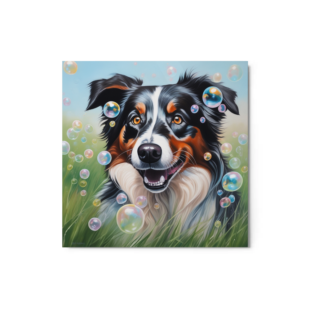 PugMug Custom Australian Shepherd Dog Metal Print