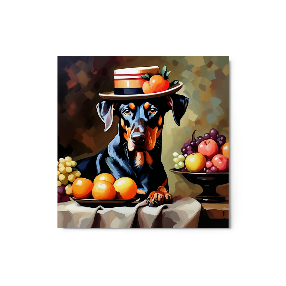 PugMug Custom Doberman Pinscher Metal Print