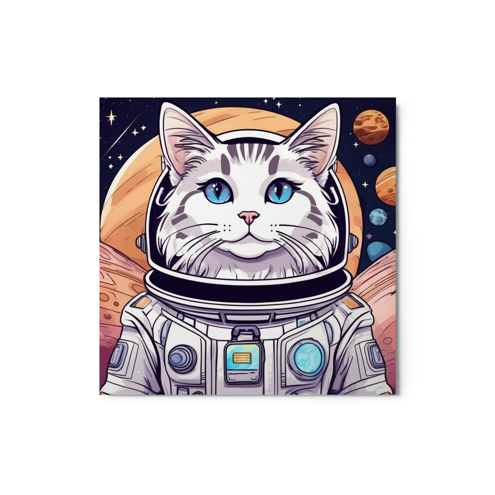 PugMug Custom Tabby Ragdoll Cat Metal Print