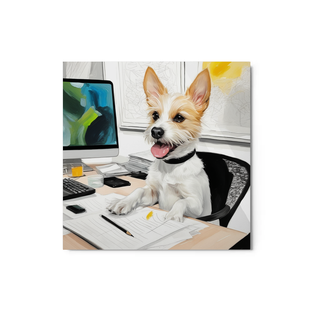 PugMug Custom Luna Metal Print