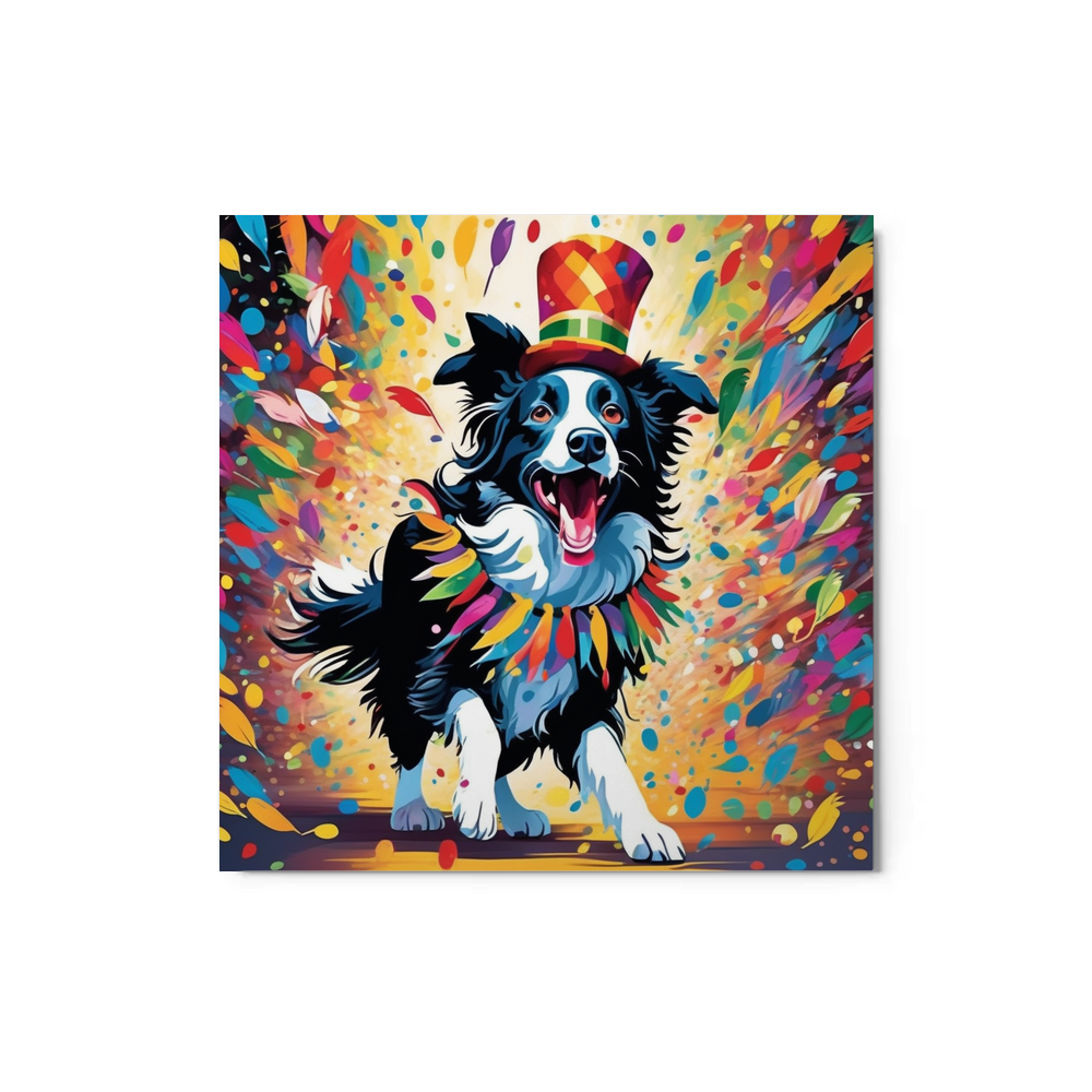 PugMug Custom Border Collie Metal Print