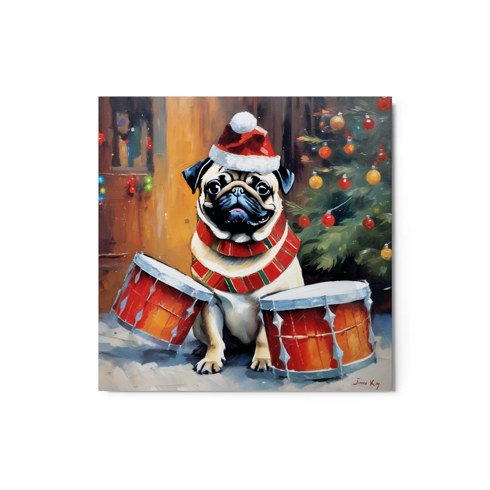 PugMug Custom Pug Metal Print