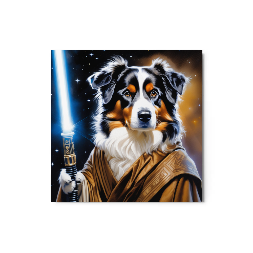 PugMug Custom Miniature American Shepherd Metal Print