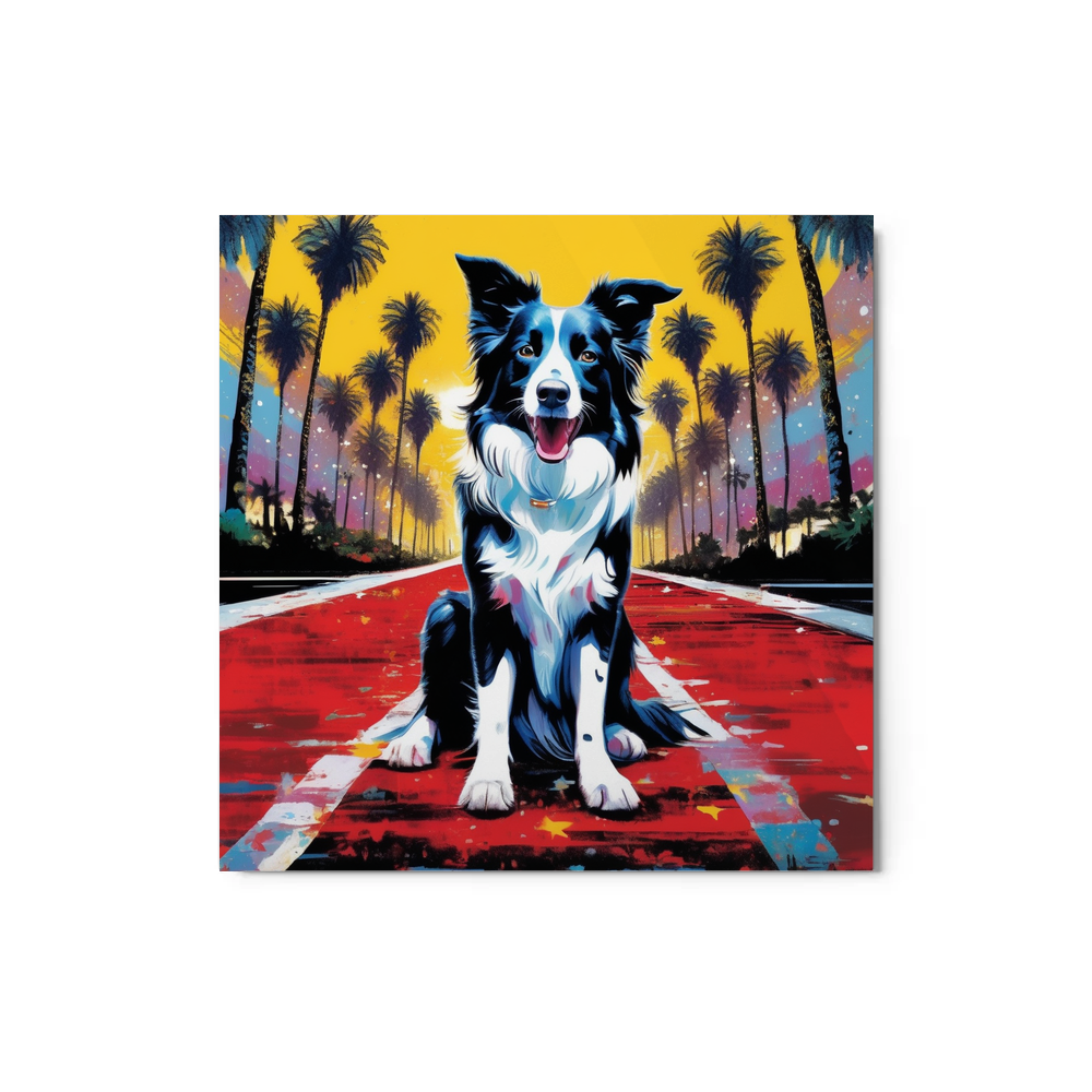 PugMug Custom Border Collie Metal Print