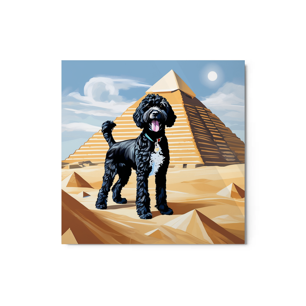 PugMug Custom Portuguese Water Dog Metal Print