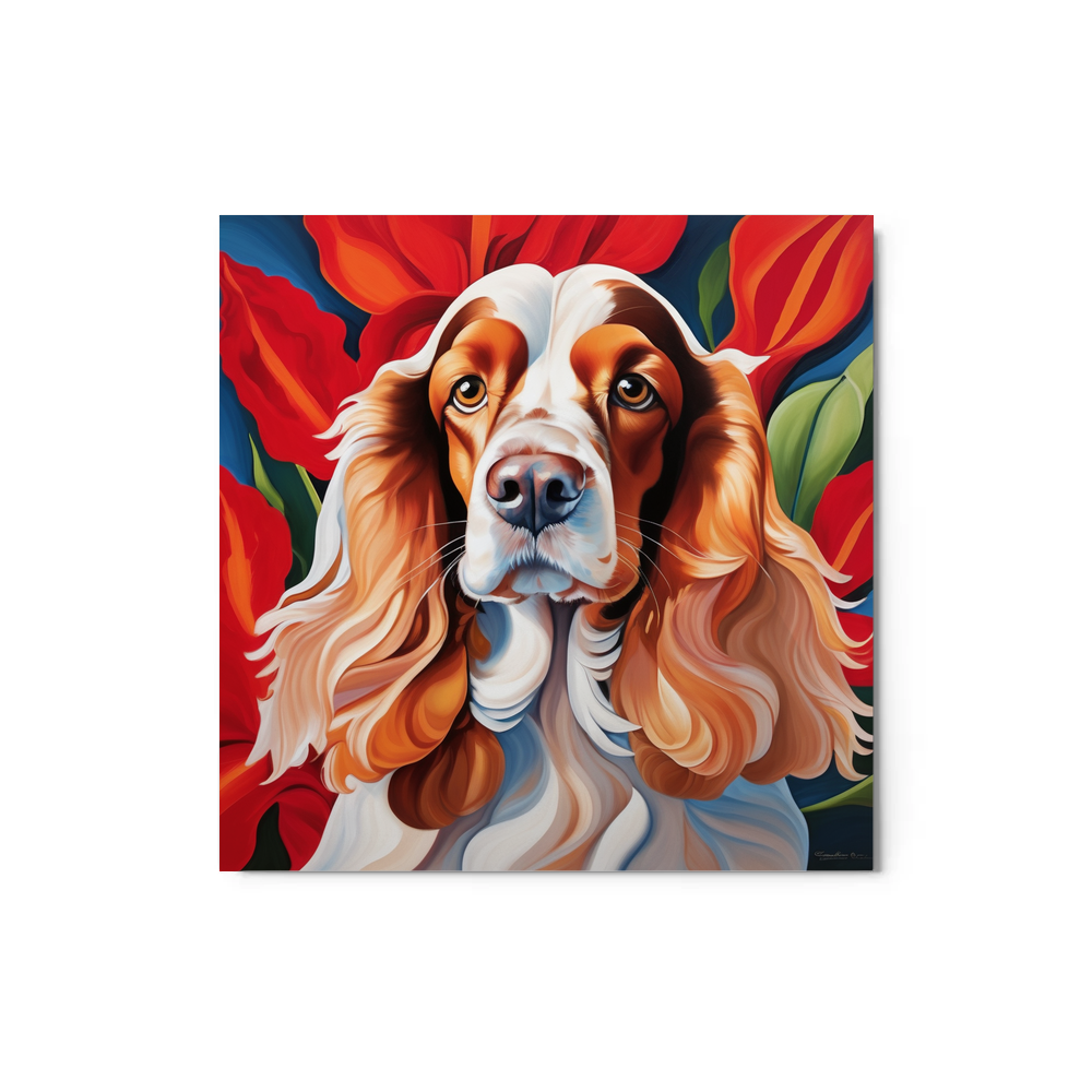 PugMug Custom English Cocker Spaniel Metal Print