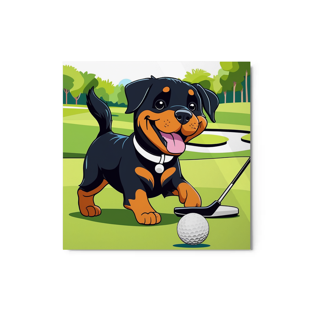 PugMug Custom Rottweiler Metal Print