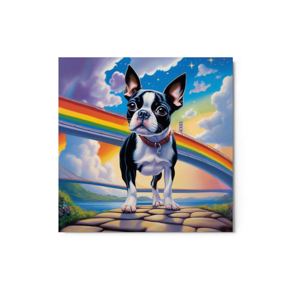 PugMug Custom Boston Terrier Metal Print