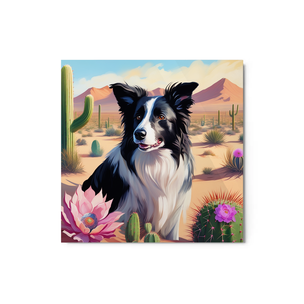 PugMug Custom Border Collie Metal Print