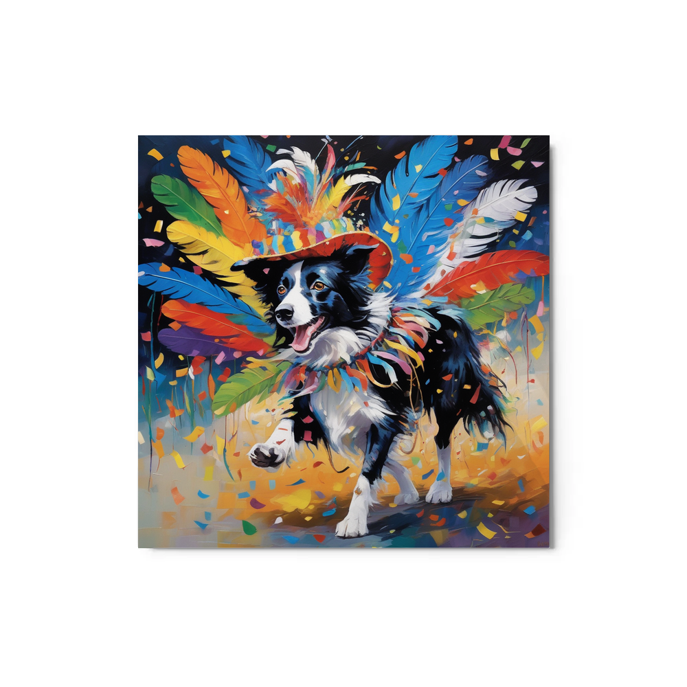 PugMug Custom Border Collie Metal Print