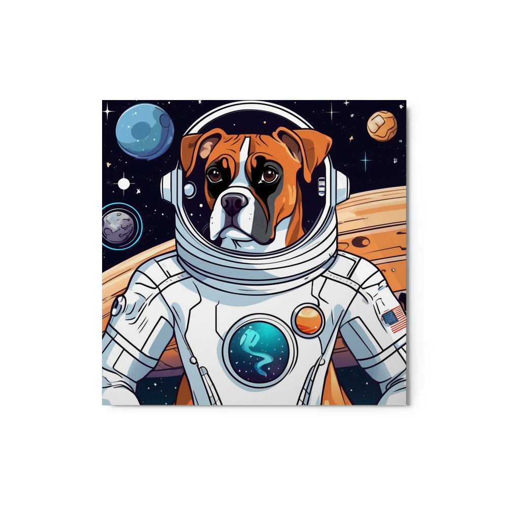 PugMug Custom Boxer Dog Metal Print