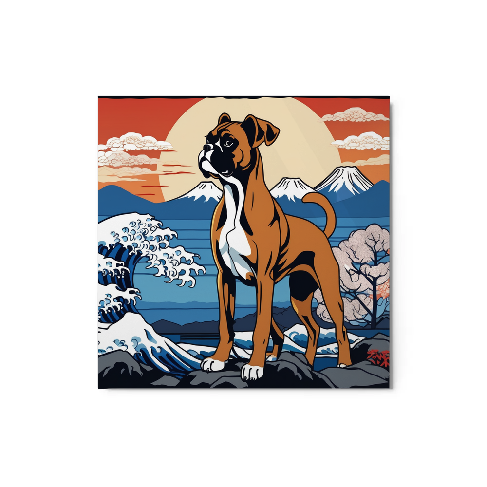 PugMug Custom Boxer Dog Metal Print