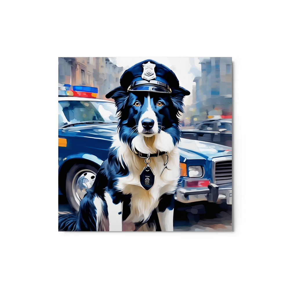 PugMug Custom Border Collie Metal Print