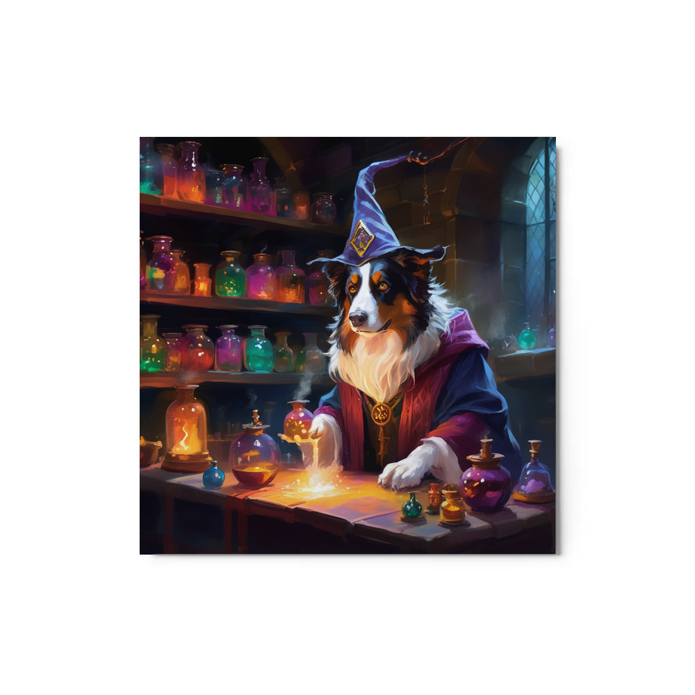 PugMug Custom Miniature American Shepherd Metal Print