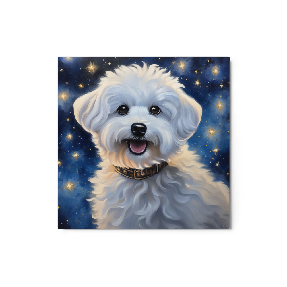 PugMug Custom Bichons Frise Metal Print