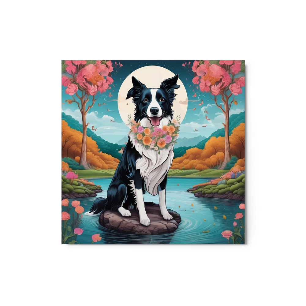 PugMug Custom Border Collie Metal Print
