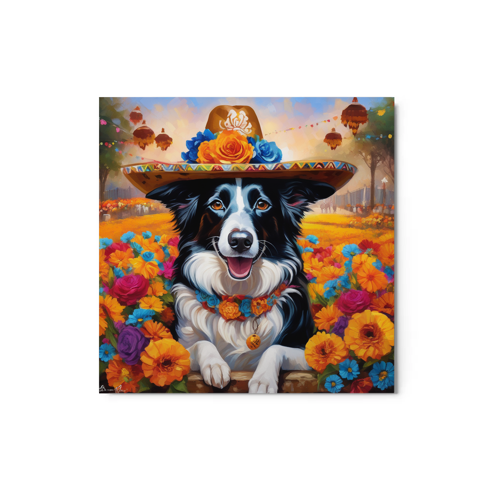 PugMug Custom Border Collie Metal Print