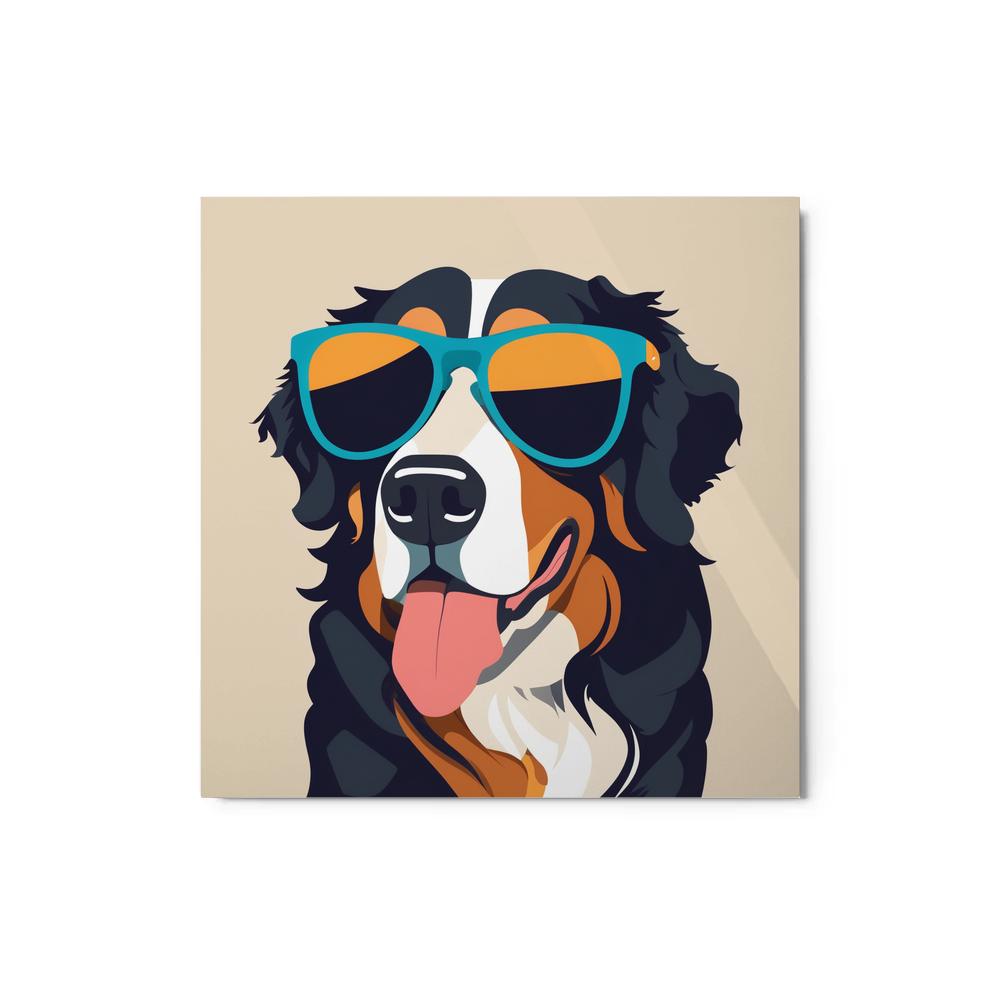 PugMug Custom Bernese Mountain Dog Metal Print