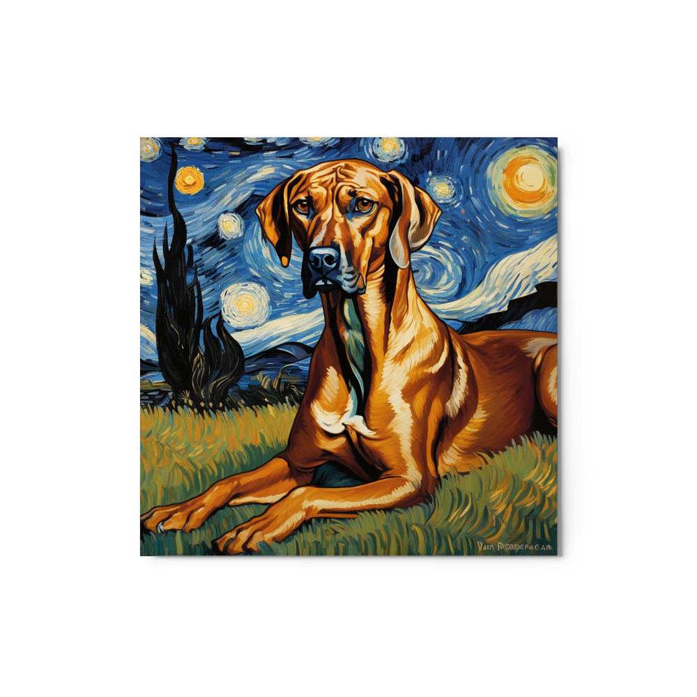 PugMug Custom Rhodesian Ridgeback Metal Print