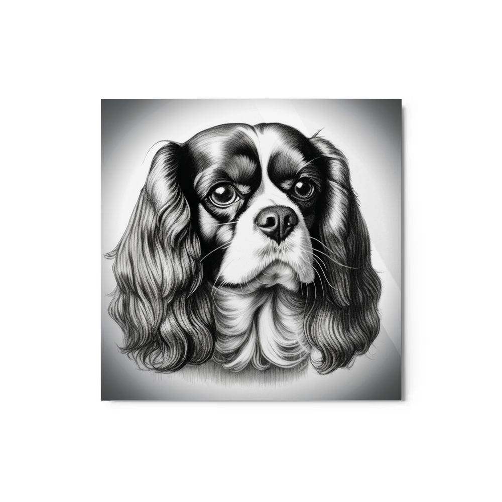 PugMug Custom Cavalier King Charles Spaniel Metal Print