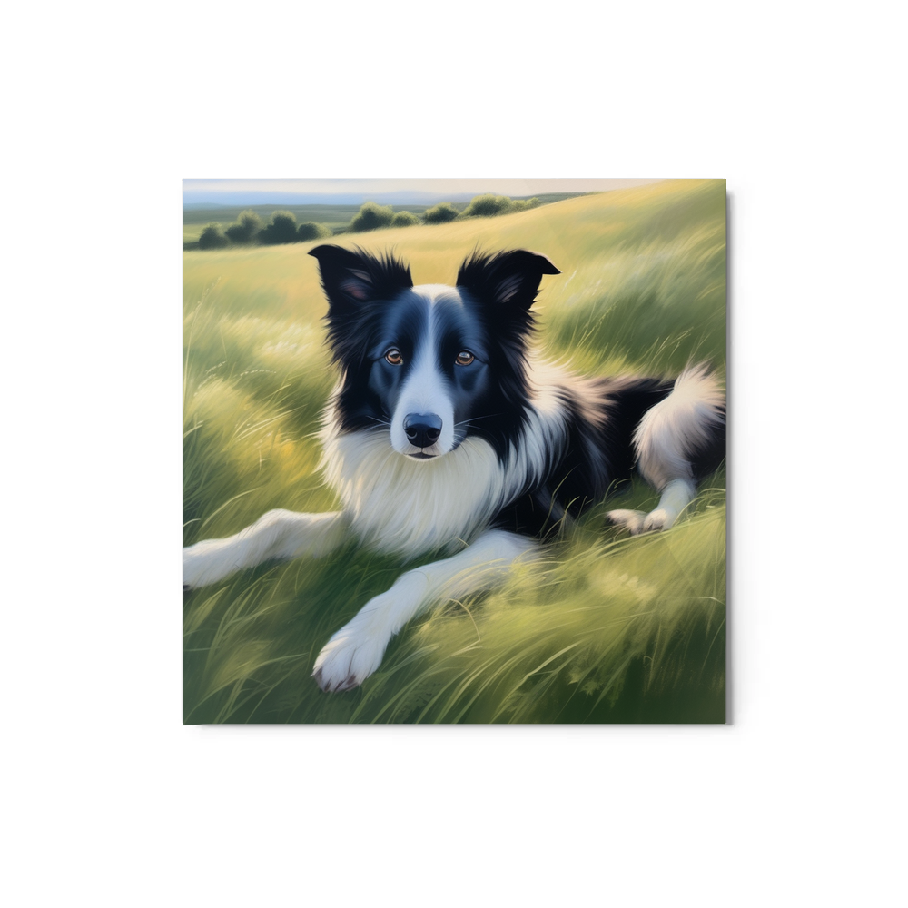 PugMug Custom Border Collie Metal Print