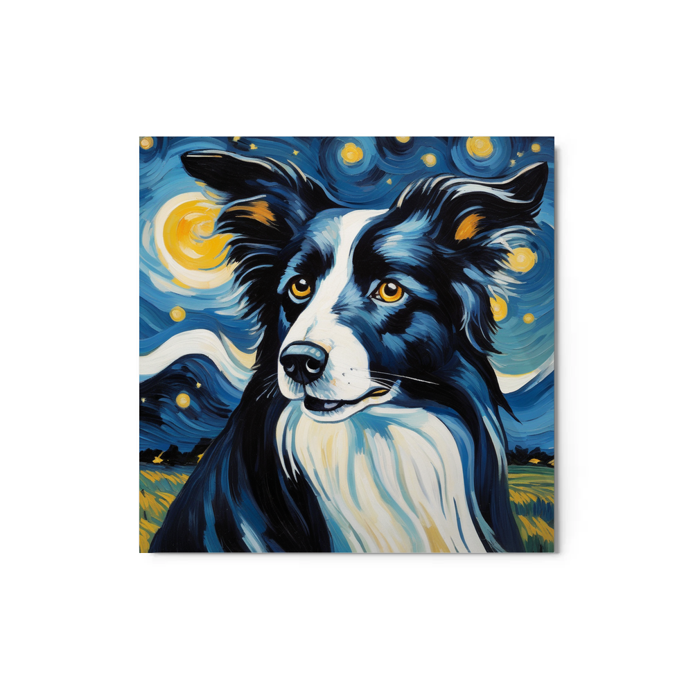 PugMug Custom Border Collie Metal Print