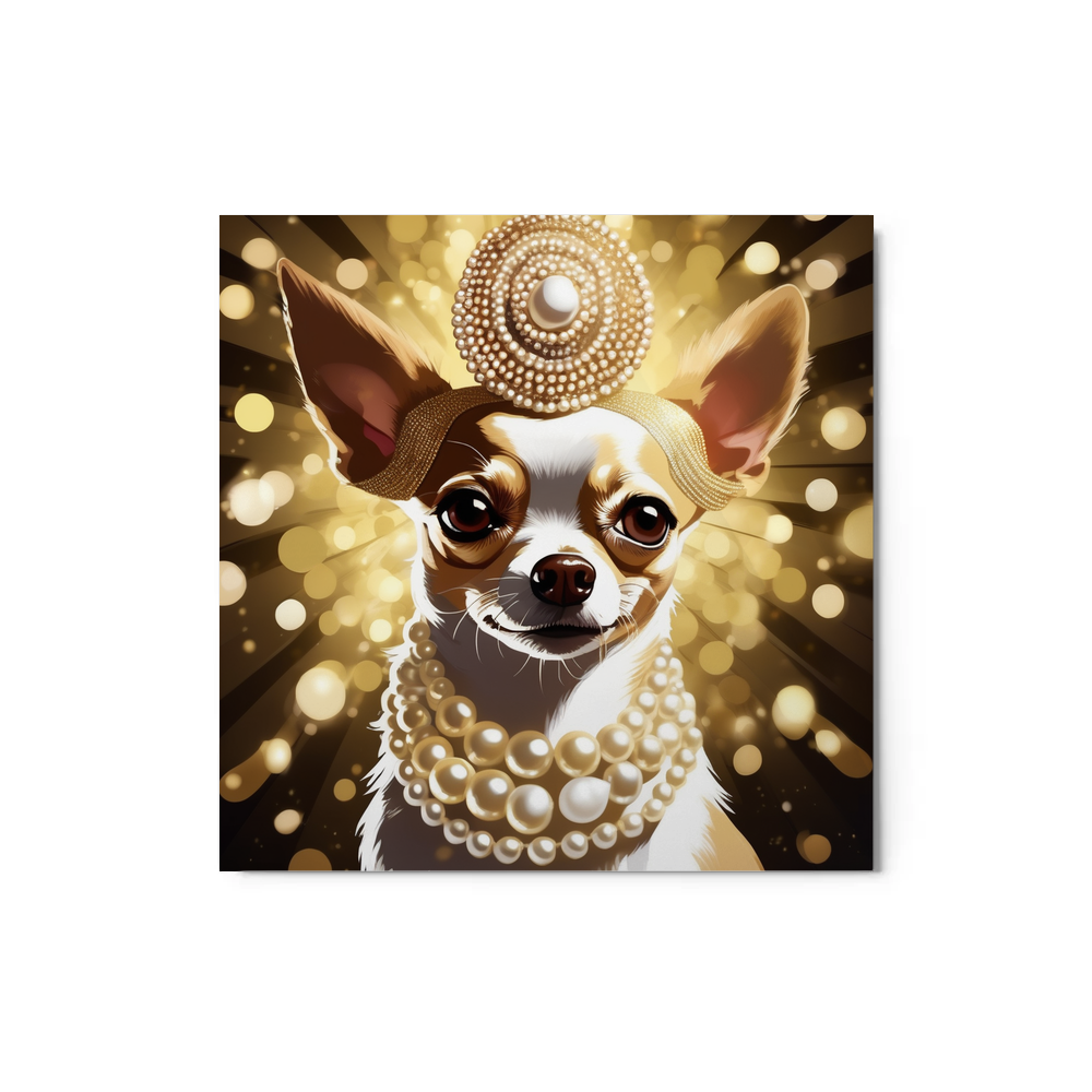 PugMug Custom Chihuahua Metal Print