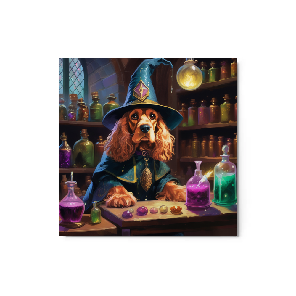 PugMug Custom Cocker Spaniel Metal Print