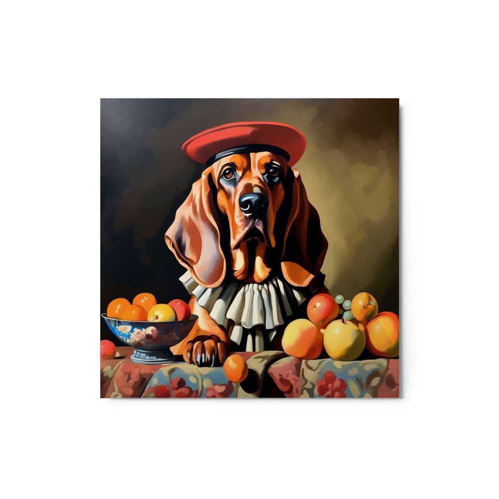 PugMug Custom Bloodhound Metal Print