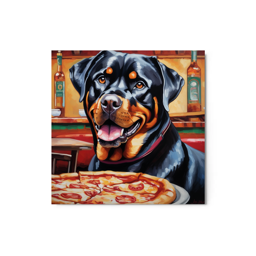 PugMug Custom Rottweiler Metal Print