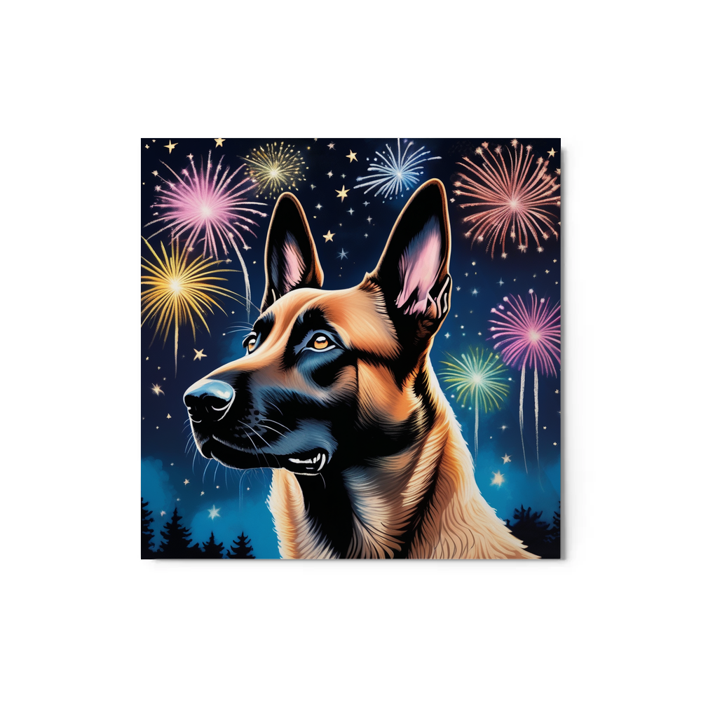 PugMug Custom Belgian Malinois Metal Print