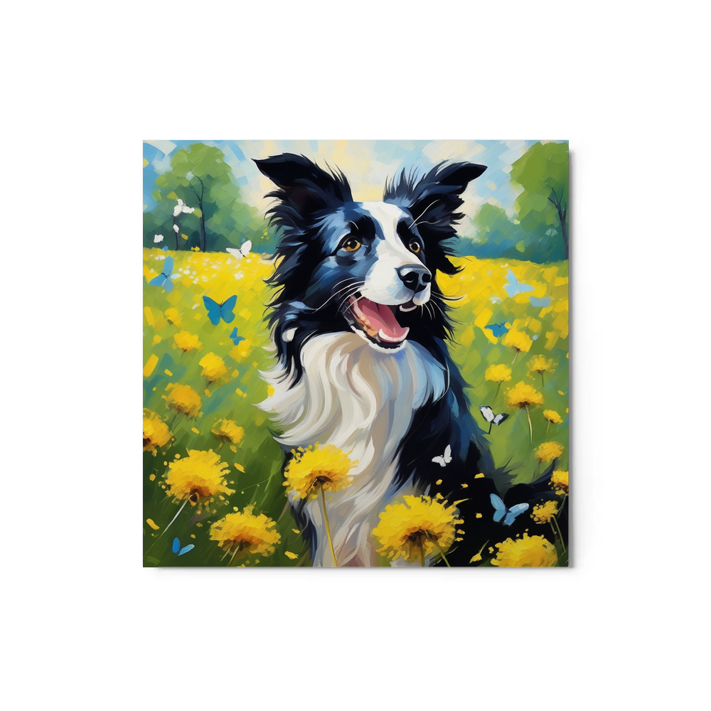 PugMug Custom Border Collie Metal Print